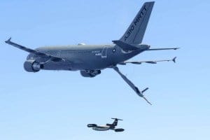 airbus achieves in flight autonomous guidance and control of a drone from a tanker aircraft