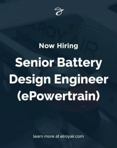 senior battery design engineer epowertrain