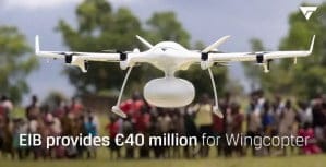 eib provides e40 million for wingcopter to scale up electric delivery drones and logistics services