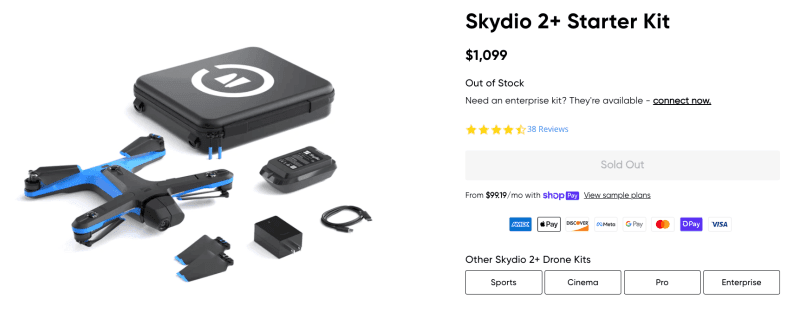 skydio 2 out of stock heres whats going on with the american follow me drone maker