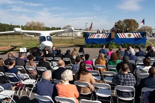 transportation leaders break ground on states first multimodal electric charging stations