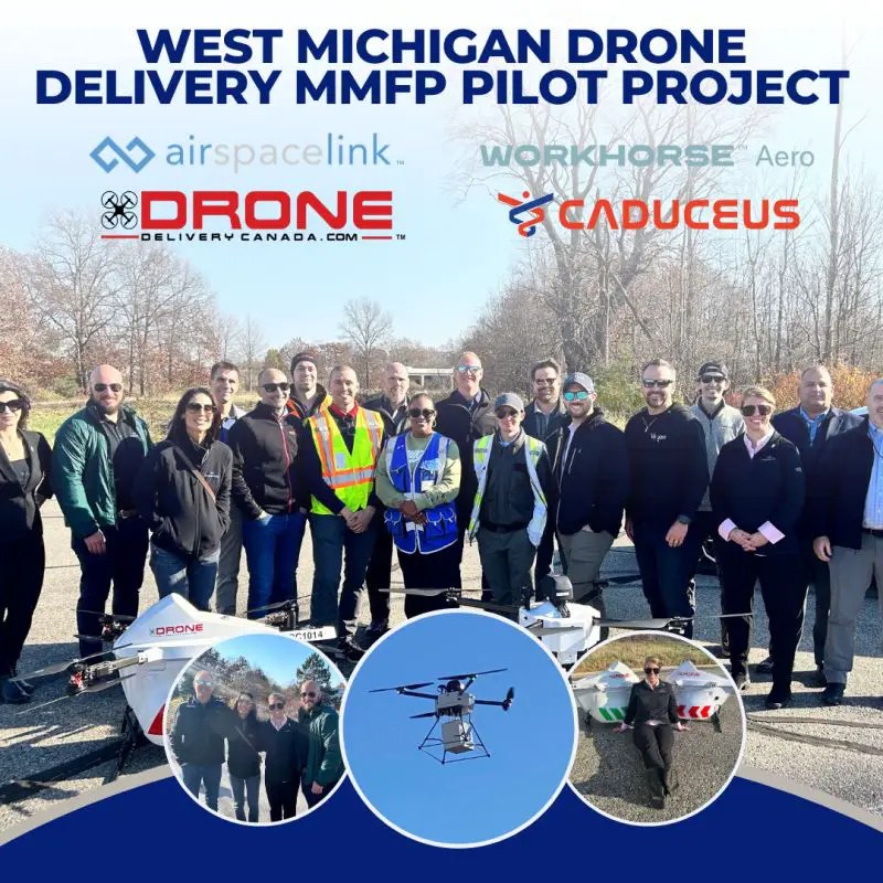 ddc completes first u s demonstration with west michigan drone delivery mmfp pilot project