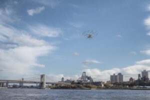 volocopter air taxi flies in new york city