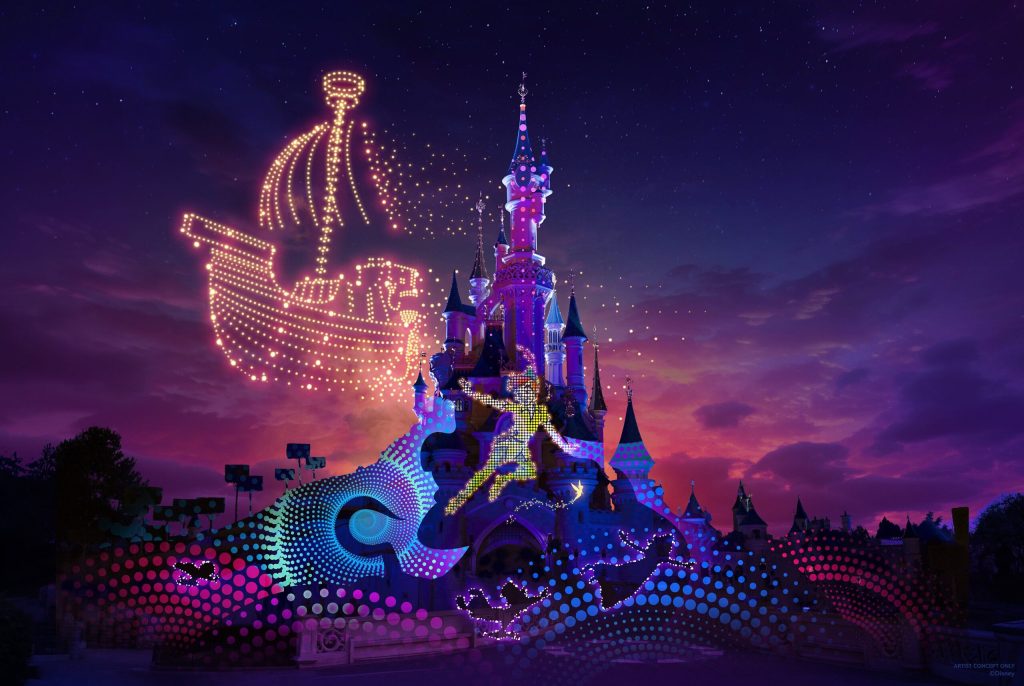 disney electrical sky parade is best theme park drone show yet watch it here