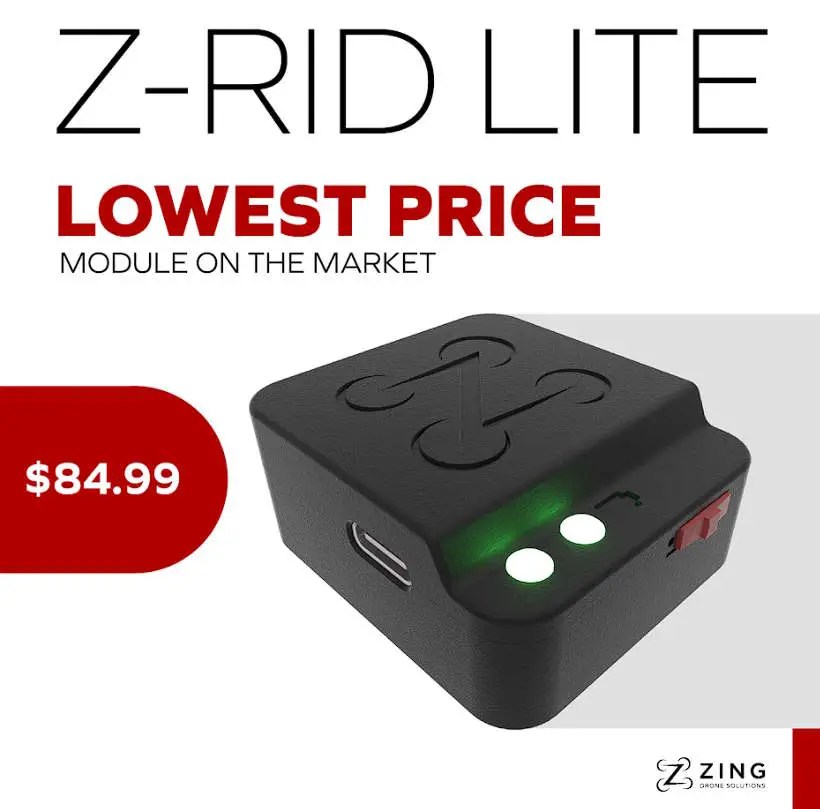 zing drone solutions unveils the z rid lite a game changer in affordable drone remote identification