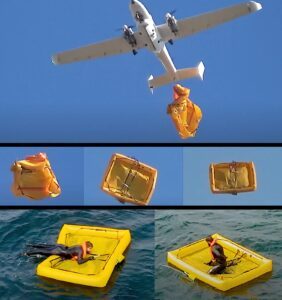 tekever ar5 drone successfully demonstrates lifeboat deployment in italian coast guard search and rescue