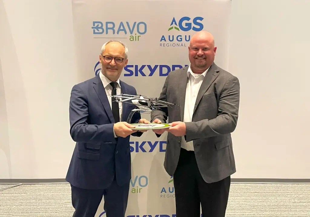 skydrive signs pre order with bravo air and agrees to partner in developing commercial use cases originating from augusta regional airport