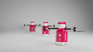 tele2 and foodora initiate drone delivery collaboration in sweden using milk can style drones