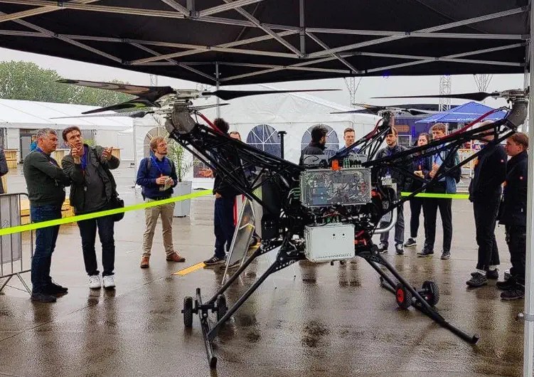 flowcopter showcase their heavylift utility uav at the offshore drone challenge 2024