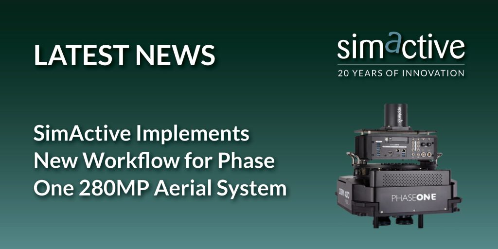 simactive implements enhanced workflow for phase one 280mp aerial system