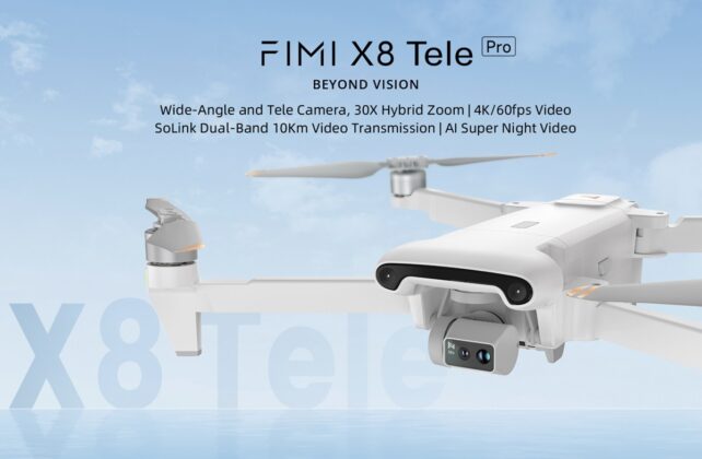 fimi x8 tele pro dual sony camera system and vision obstacle avoidance