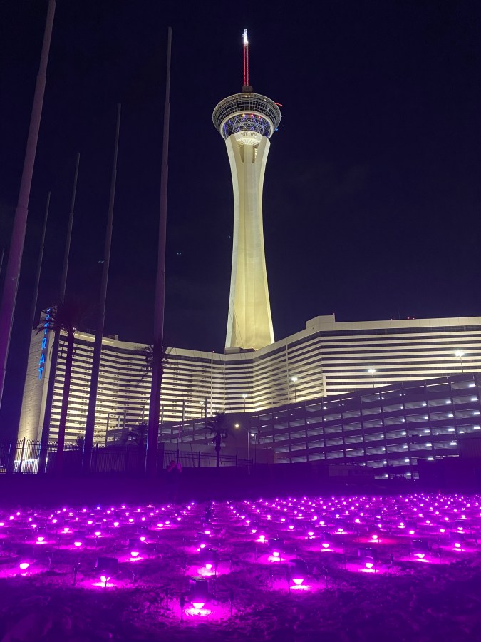 free drone show lands on las vegas strip