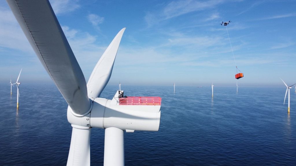 orsted deploys heavy lift cargo drones at borssele offshore wind farm