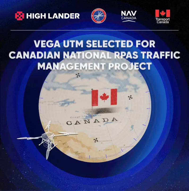 high landers vega utm to power consortium in canadian national rpas traffic management project